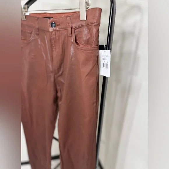 Joe's Jeans The Charlie Cinnamon Faux Leather Pants NWT - Picture 5 of 12
